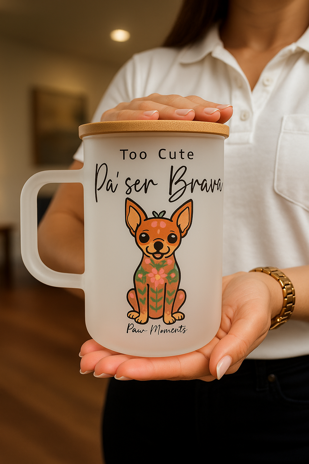Floral Spanglish Dog Lover Mug