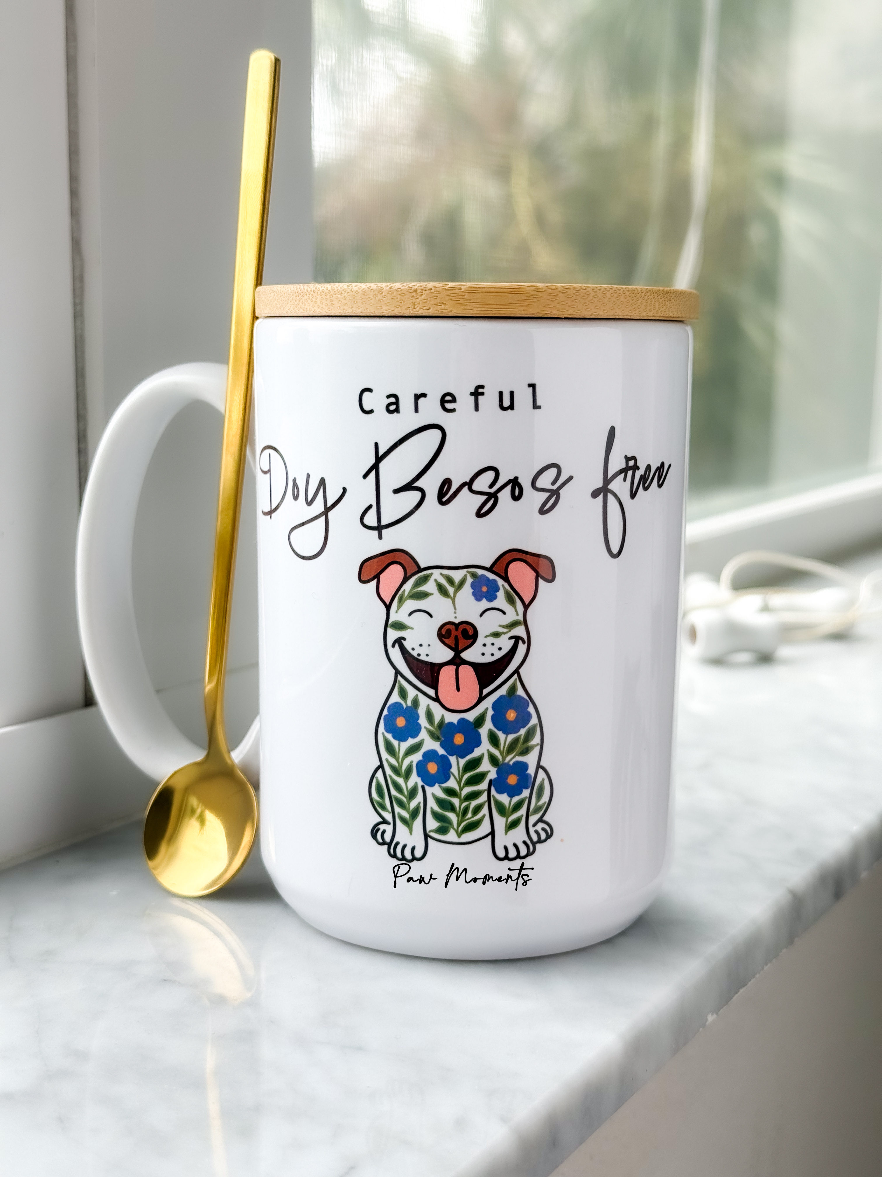 Floral Spanglish Dog Lover Mug
